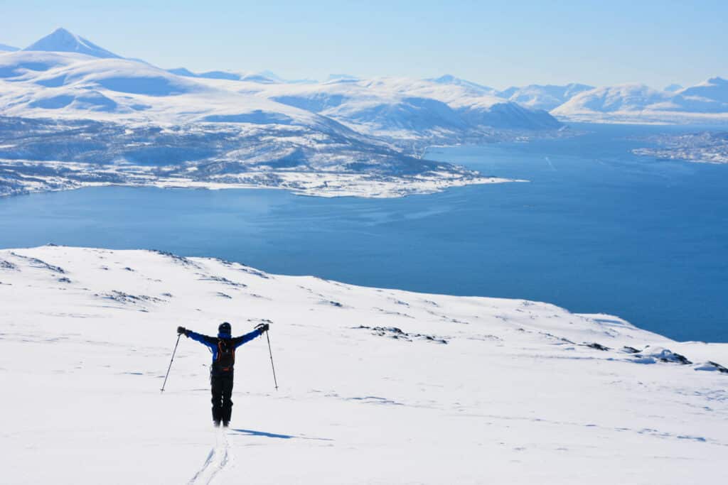 Epique toerskien in de Lyngen Alps, Noorwegen