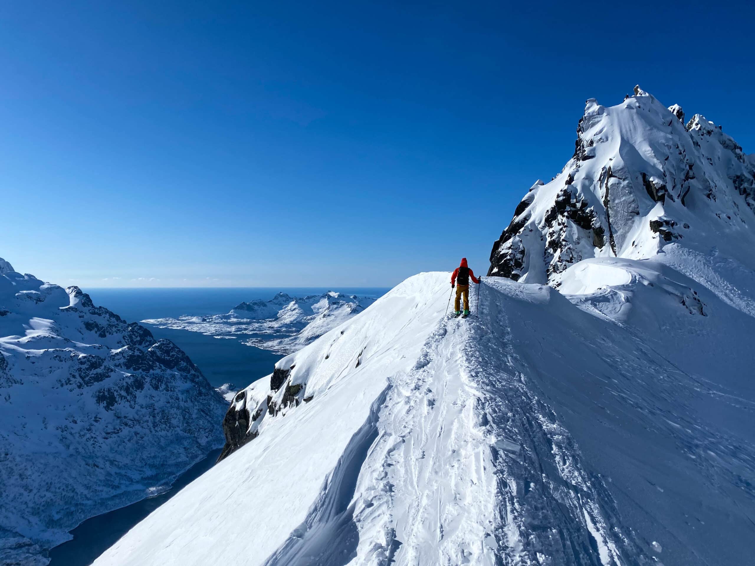 Tourskiën Lofoten Noorwegen