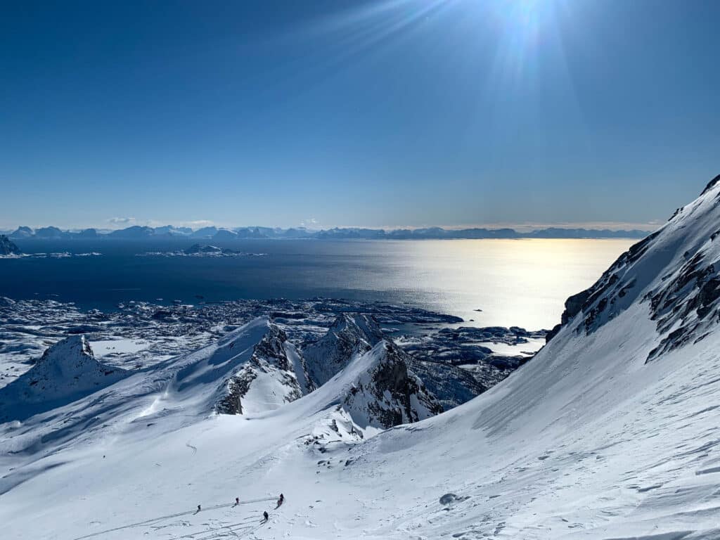 Tourskiën Lofoten Noorwegen