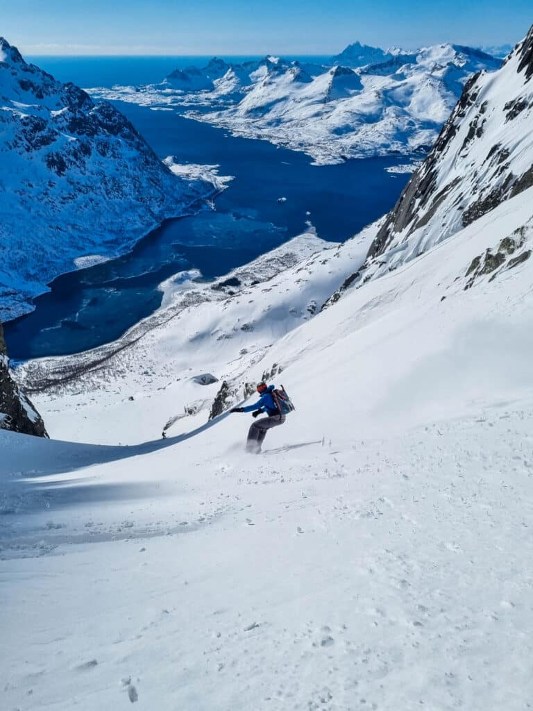 Tourskiën Lofoten Noorwegen