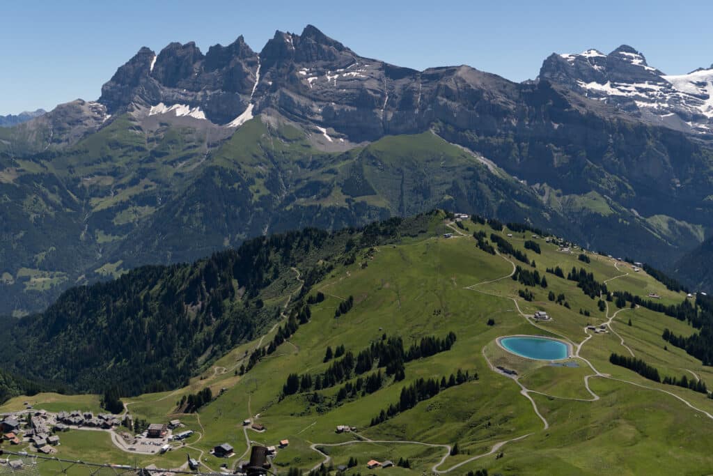 MTB uitzicht Dents du Midi Portes du Soleil