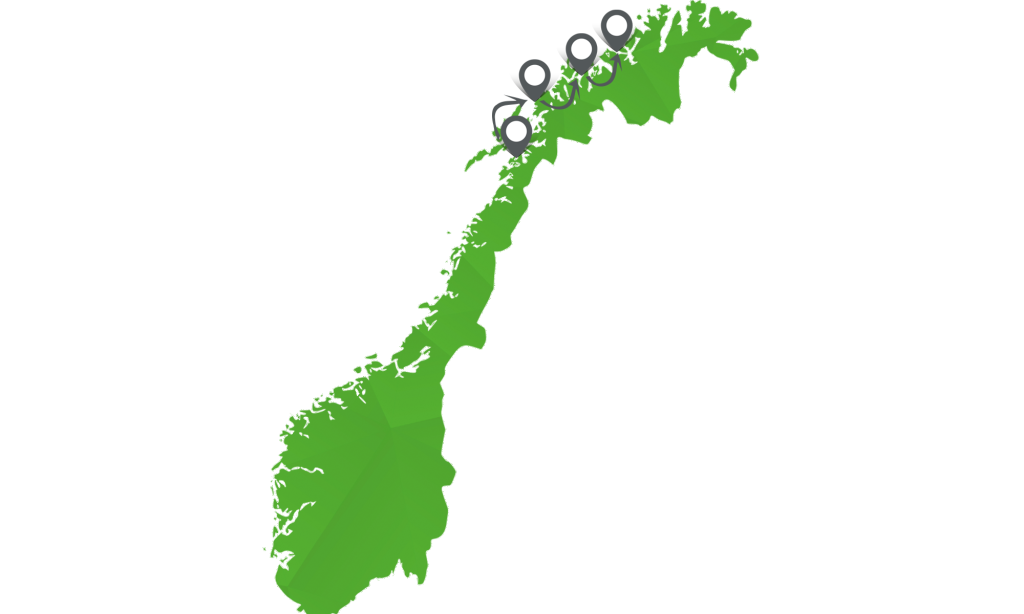Landkaart Tourski Noorwegen Moondance
