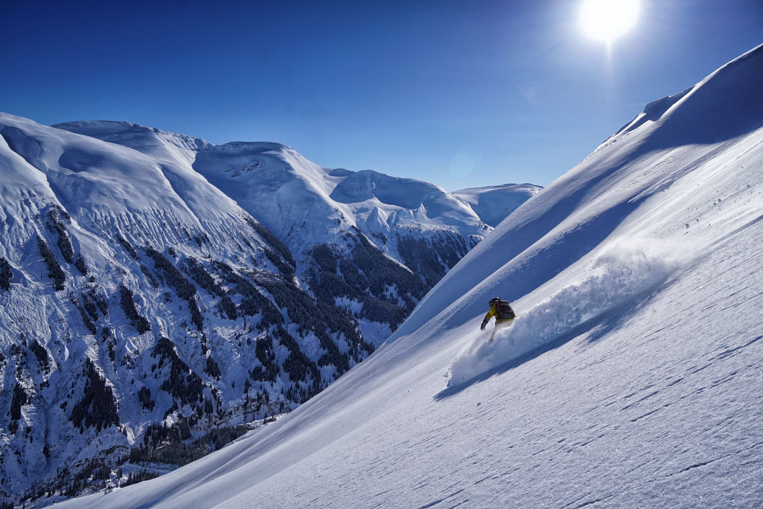 Heliboarding at Last Frontier Heliskiing