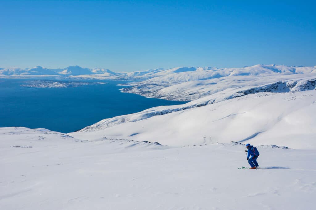 Tourskiën en splitboarden vanaf de Vulkana in Noorwegen vanaf de Moondance