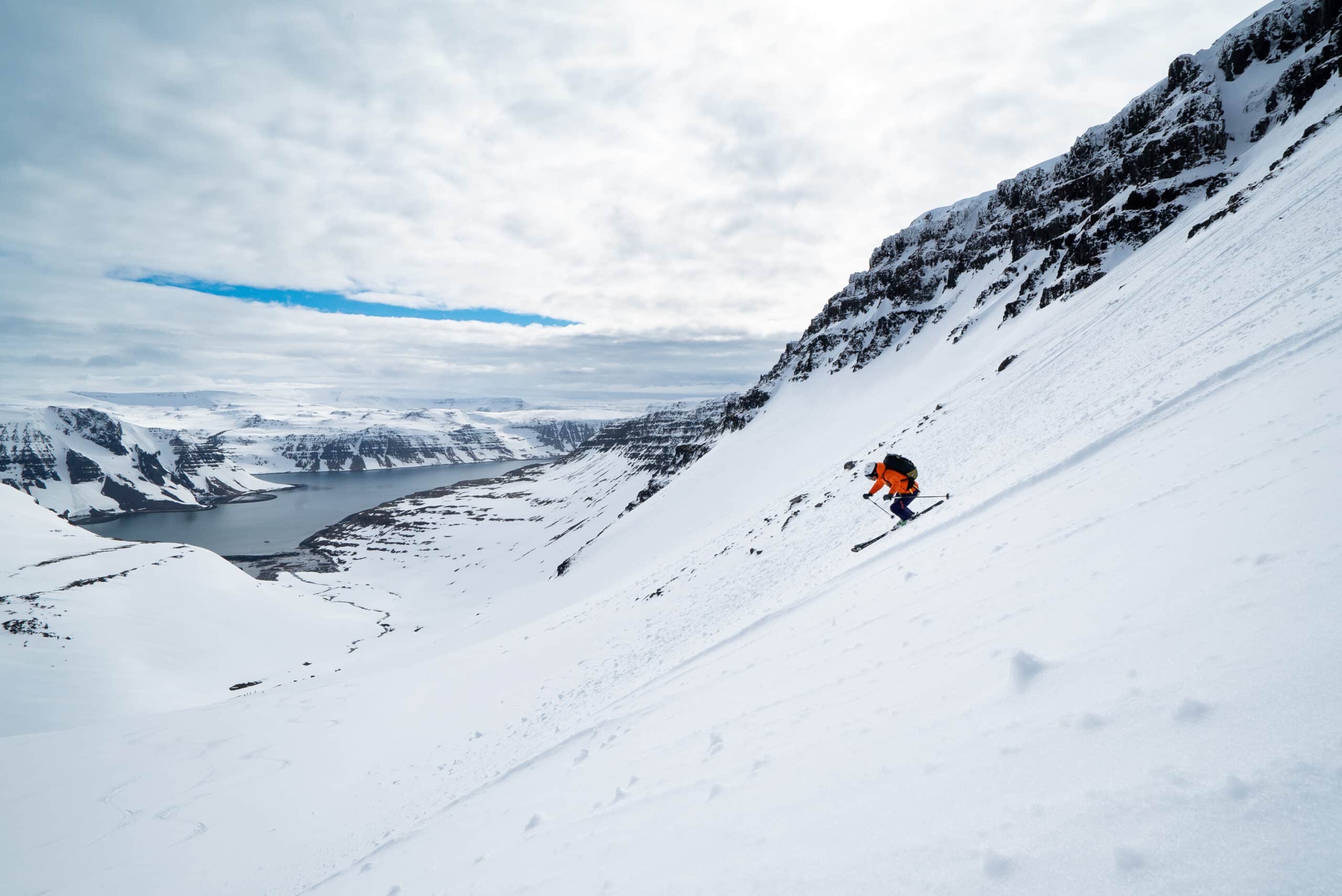 Epique ski afdaling IJsland