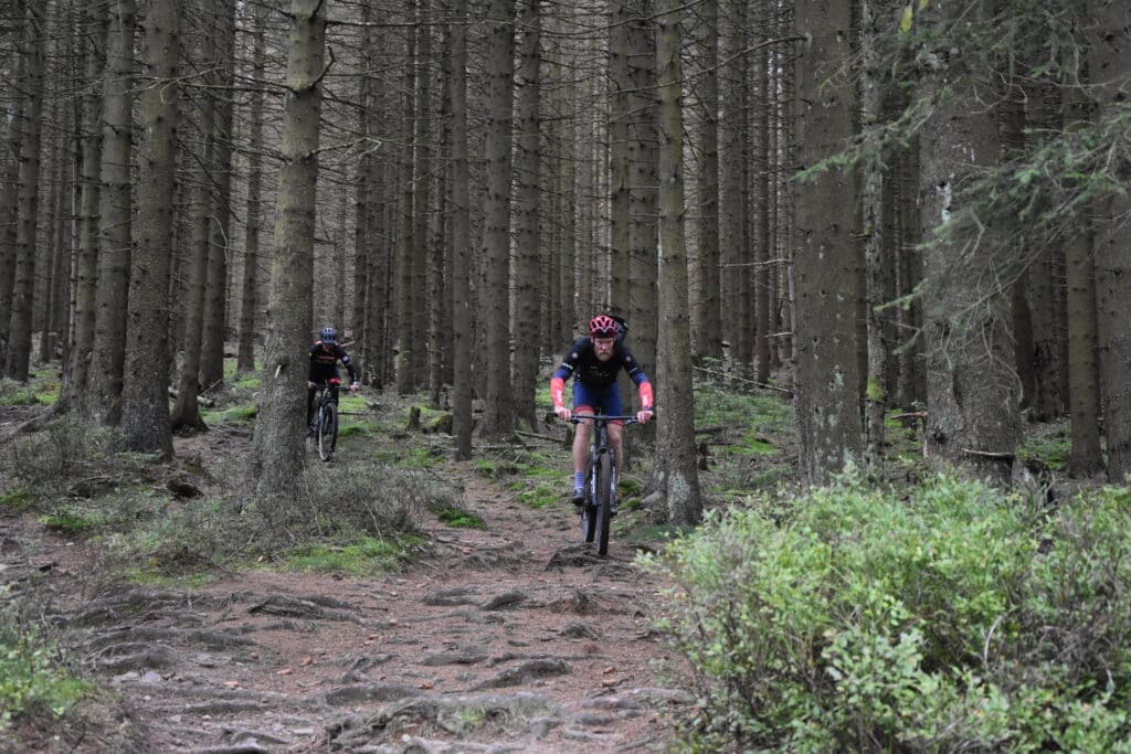 Mountainbike reis dwarz door de Harz Duitsland