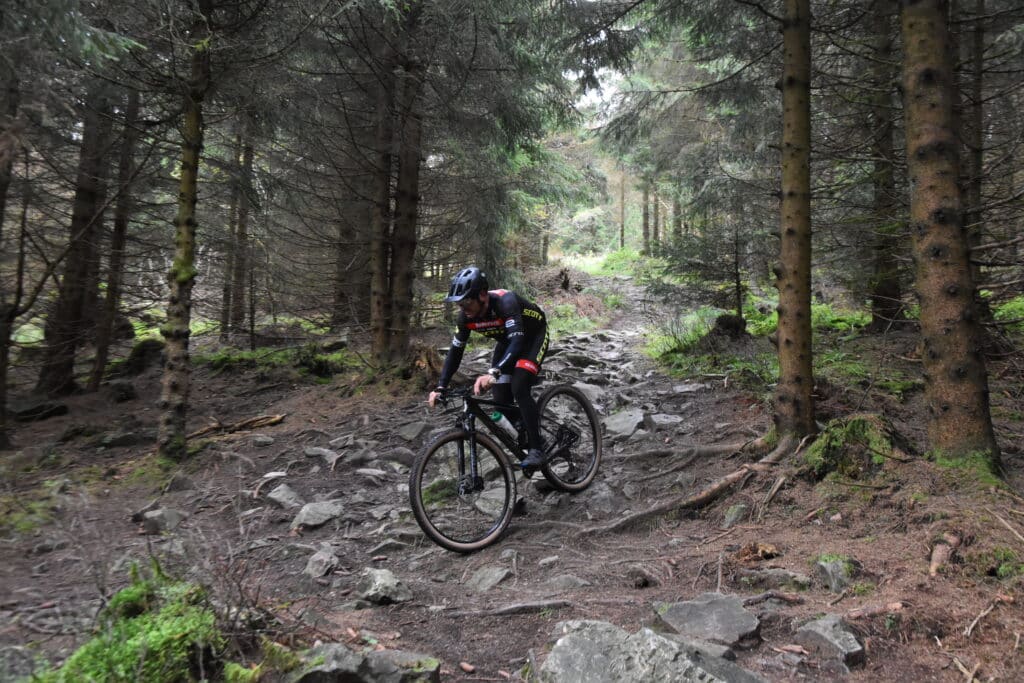 Mountainbike reis dwarz door de Harz Duitsland