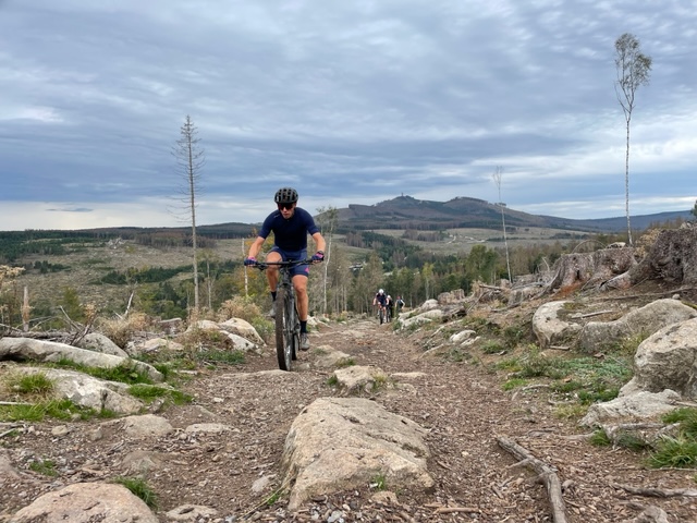 Mountainbike reis dwarz door de Harz Duitsland