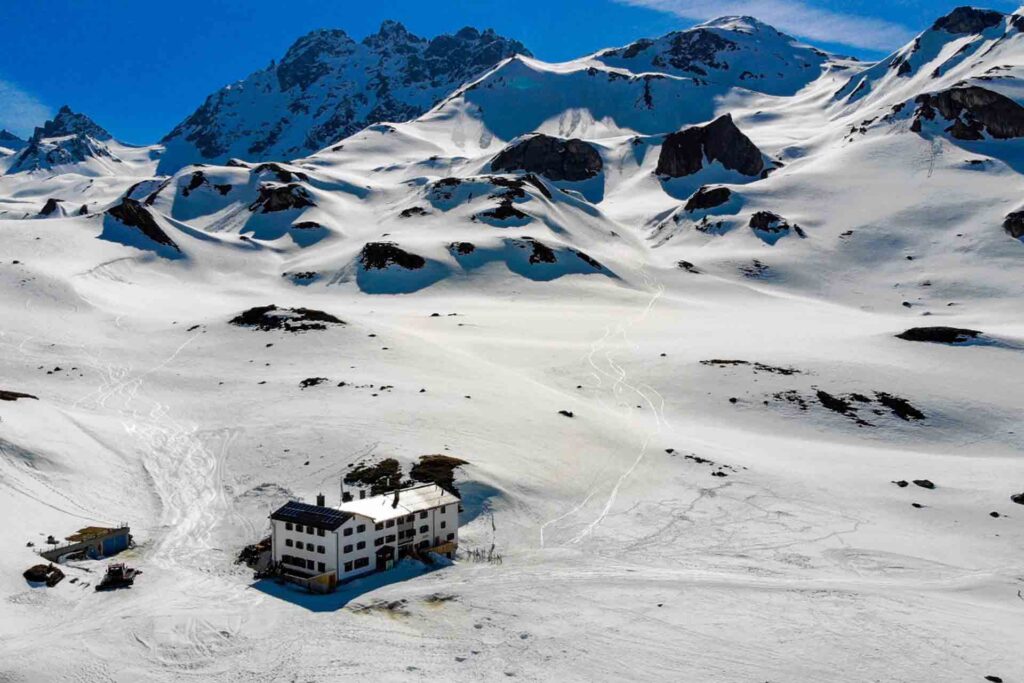 Heidelberger Hutte tourski reis