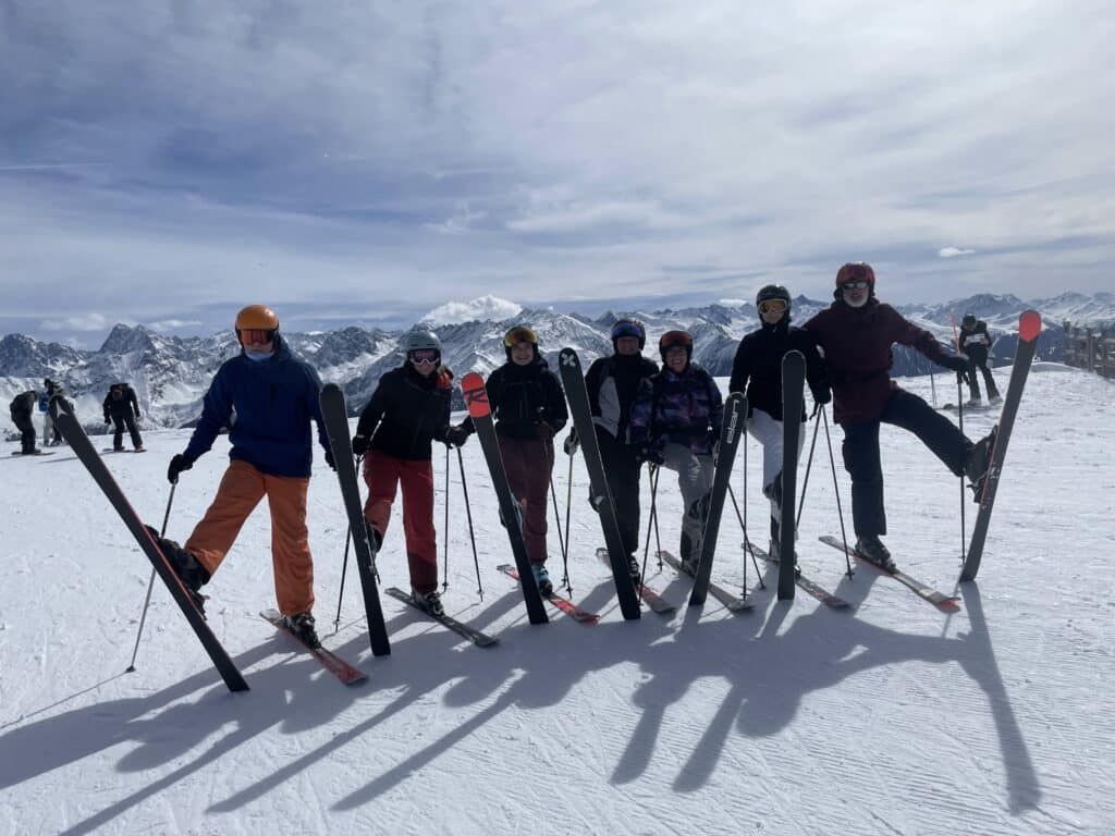 groepsfoto ski safari