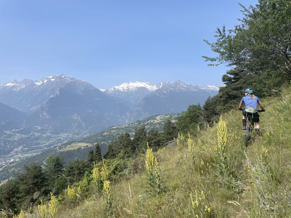 Mountainbike reis Aosta Italie